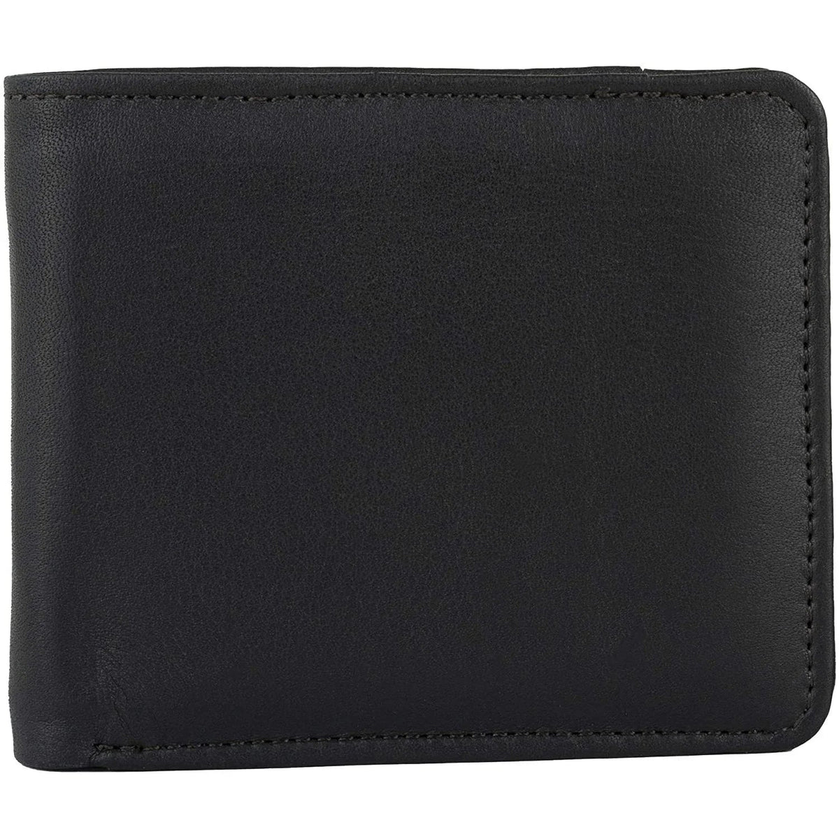 Mens Bifold Wallet with RFID Blocking and Secure Coin Pocket