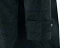 Denim Long Coat – Waterproof Black Long Coat for Men and Women