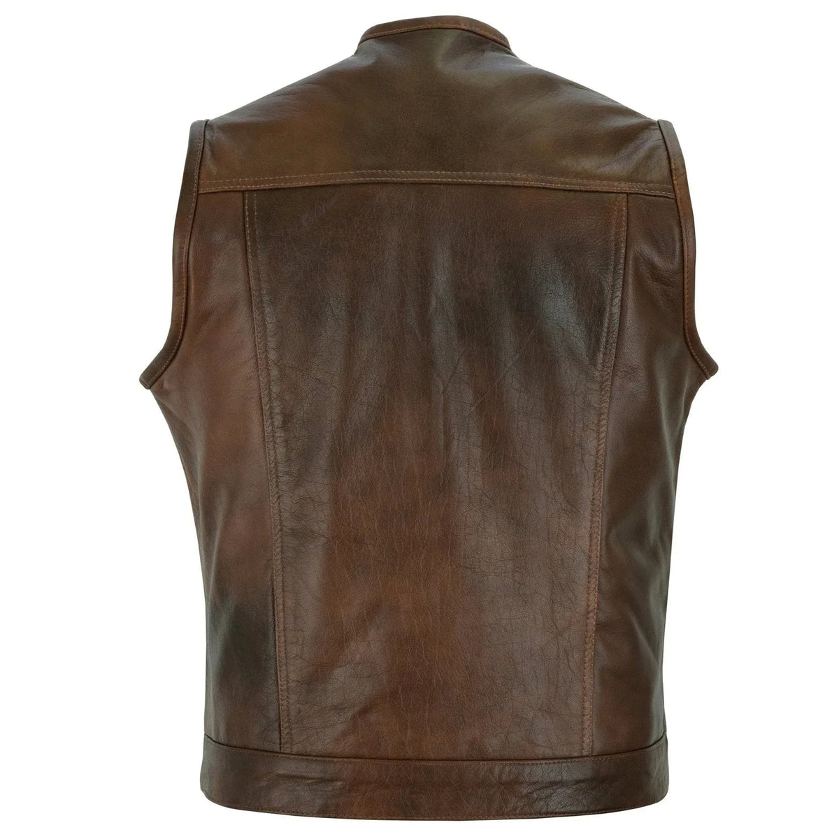 Biker Vest for Men in Leather, Denim and Camo Styles