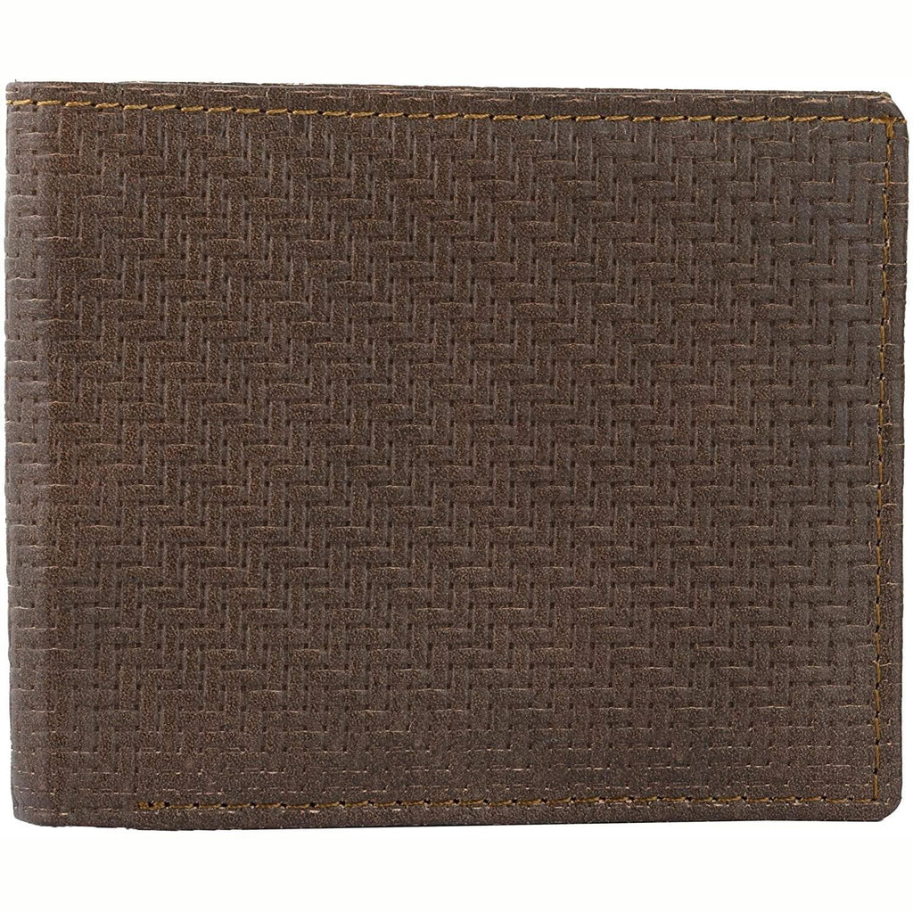 Slim RFID Protected Cowhide Leather Billfold Wallet Mens