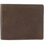 Slim RFID Protected Cowhide Leather Billfold Wallet Mens