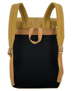 Canvas Travel Backpack Men with Leather Trim and Laptop Compartment