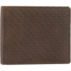 Genuine Cowhide Leather RFID Bifold Mens Wallet Designer