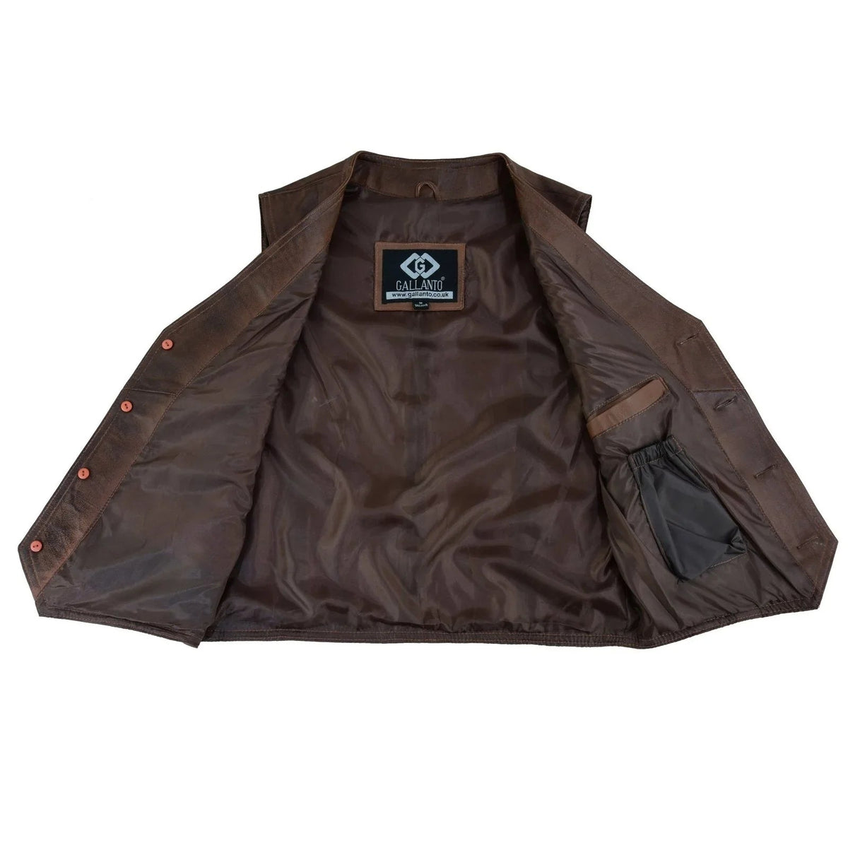 Mens Biker Vest in Classic Soft Leather and Suede Styles