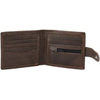 Men's Billfold Woven Leather RFID Protected Wallet