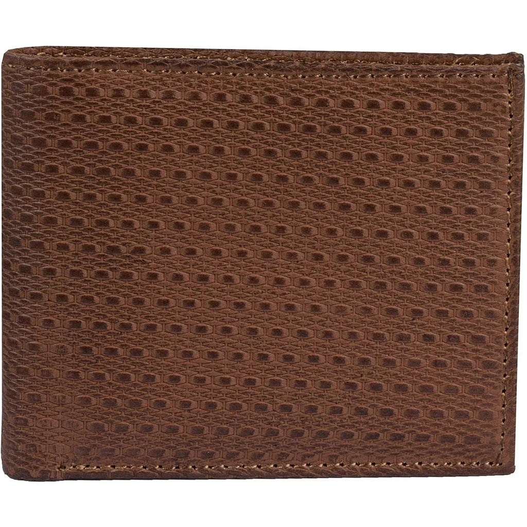 Slim RFID Protected Cowhide Leather Billfold Wallet Mens