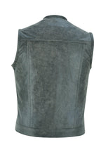 Biker Vest for Men in Leather, Denim and Camo Styles