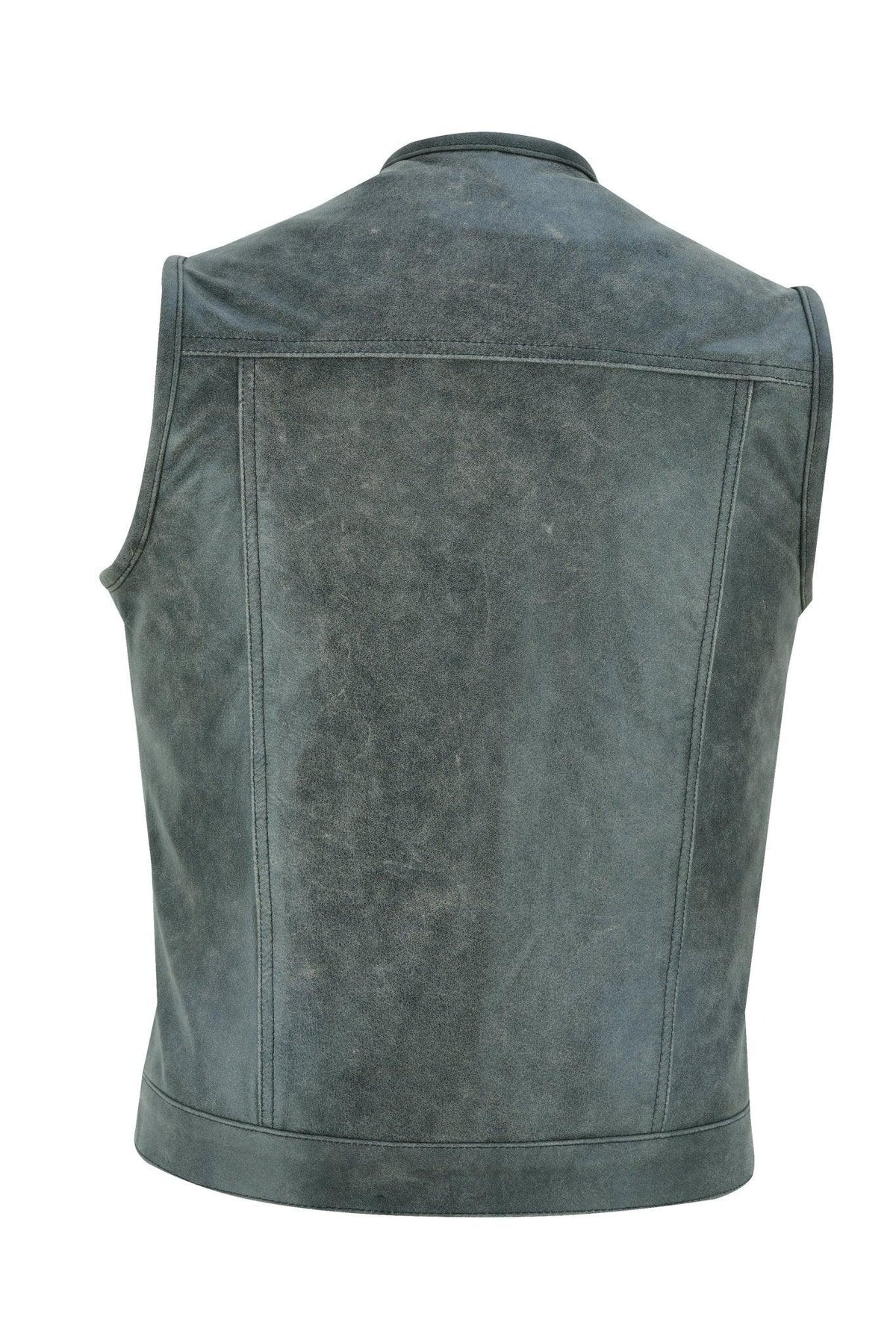 Biker Vest for Men in Leather, Denim and Camo Styles