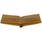 Genuine Cowhide Leather RFID Bifold Mens Wallet Designer