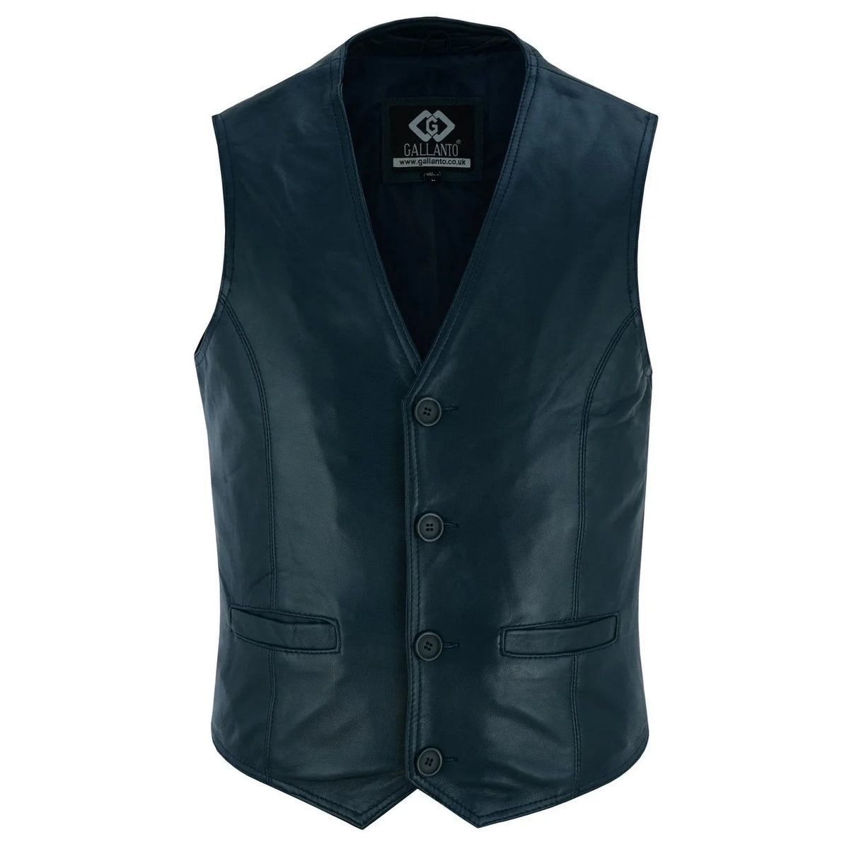 Mens Biker Vest in Classic Soft Leather and Suede Styles