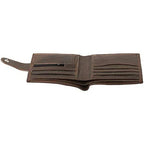 Men's Billfold Woven Leather RFID Protected Wallet