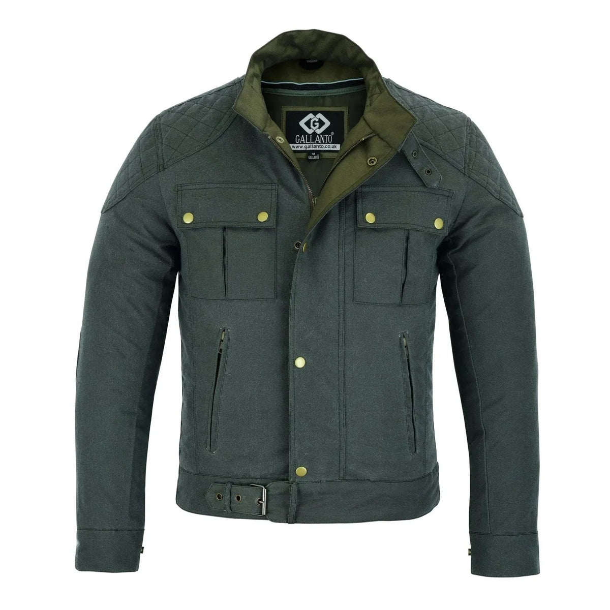 Wax Cotton Jackets for Men Vintage Motorcycle Biker Jacket