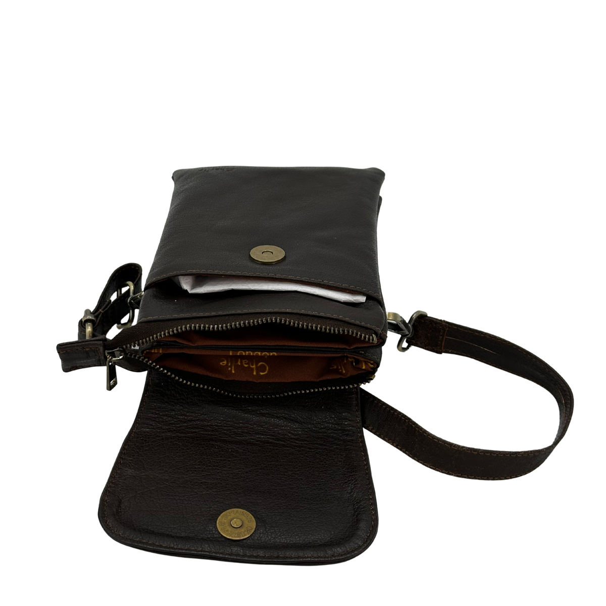 Compact Crossbody Bag with Adjustable Strap and Card Storage