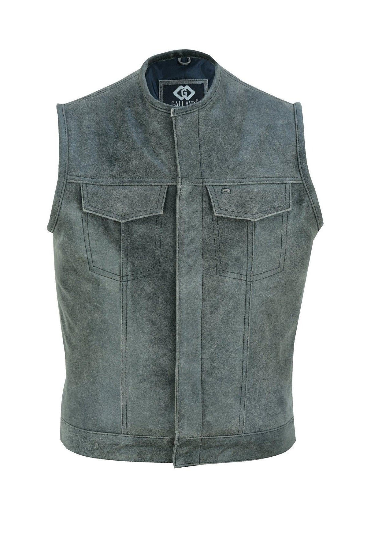 Biker Vest for Men in Leather, Denim and Camo Styles