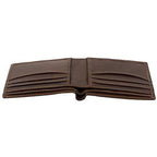 Genuine Cowhide Leather RFID Bifold Mens Wallet Designer