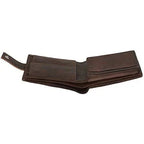 Men's Leather Wallets With Woven Trifold RFID Design