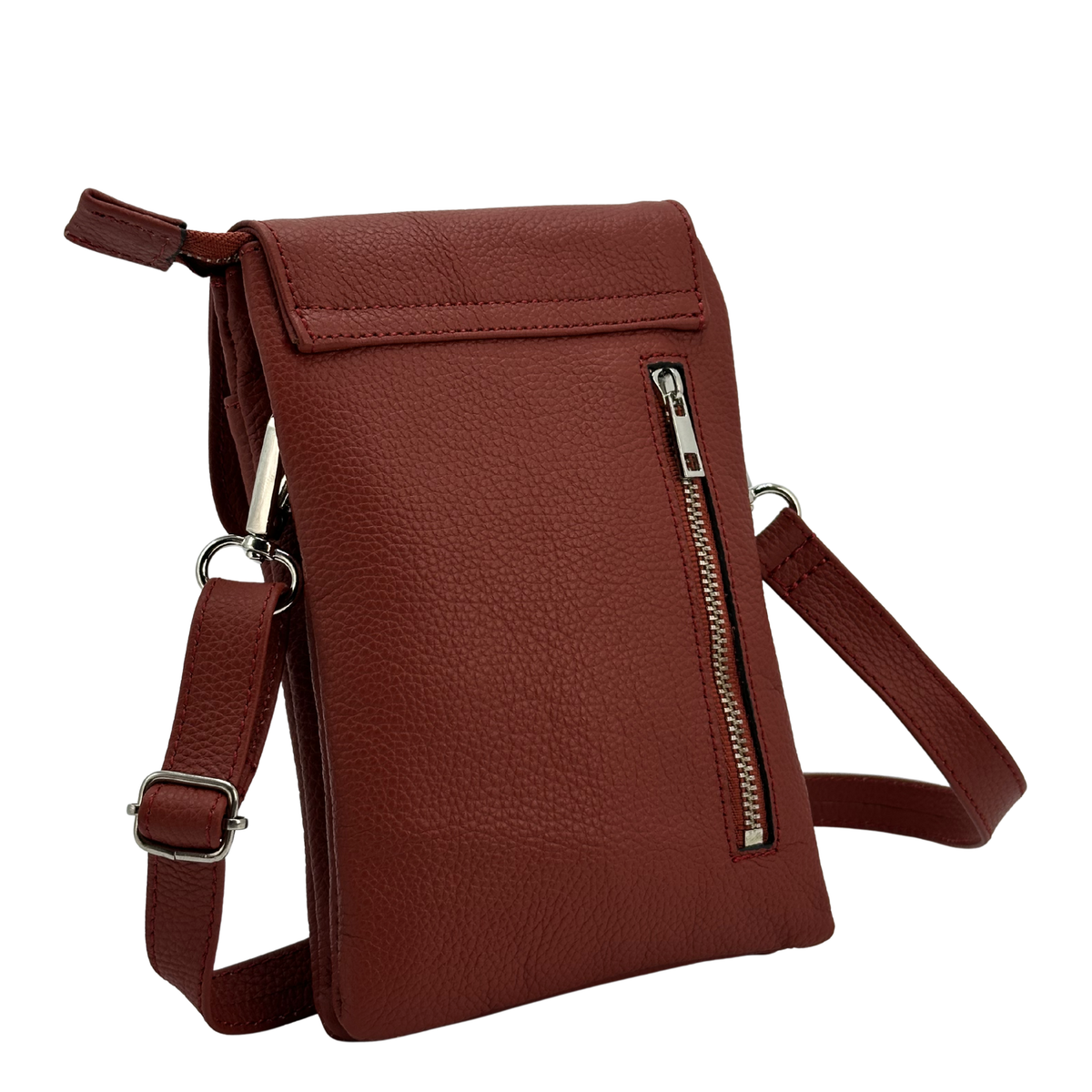 Compact Crossbody Bag with Adjustable Strap and Card Storage