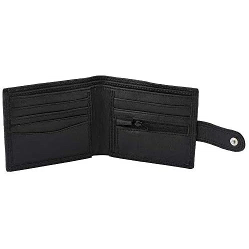 Men's Billfold Woven Leather RFID Protected Wallet