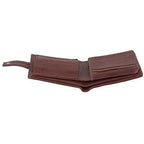 Men's Leather Wallets With Woven Trifold RFID Design