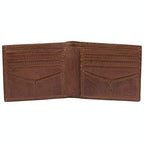 Slim RFID Protected Cowhide Leather Billfold Wallet Mens