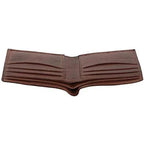 Genuine Cowhide Leather RFID Bifold Mens Wallet Designer
