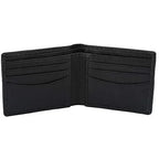 Genuine Cowhide Leather RFID Bifold Mens Wallet Designer