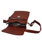 Compact Crossbody Bag with Adjustable Strap and Card Storage