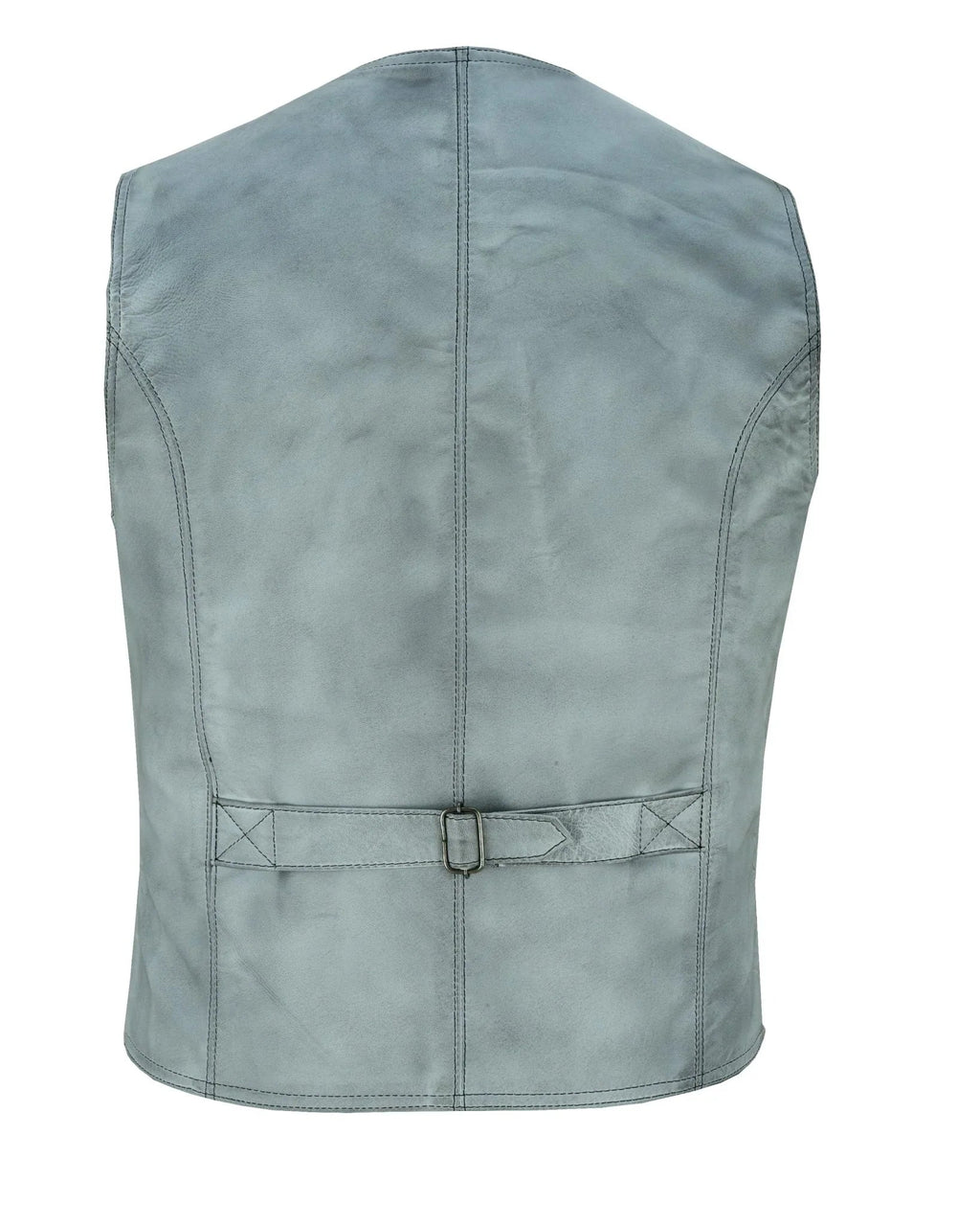 Mens Biker Vest in Classic Soft Leather and Suede Styles