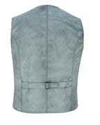 Mens Biker Vest in Classic Soft Leather and Suede Styles