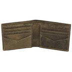 Slim RFID Protected Cowhide Leather Billfold Wallet Mens