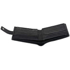 Men's Leather Wallets With Woven Trifold RFID Design