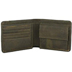 Mens Bifold Wallet with RFID Blocking and Secure Coin Pocket