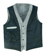 Mens Biker Vest in Classic Soft Leather and Suede Styles