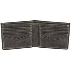 Slim RFID Protected Cowhide Leather Billfold Wallet Mens