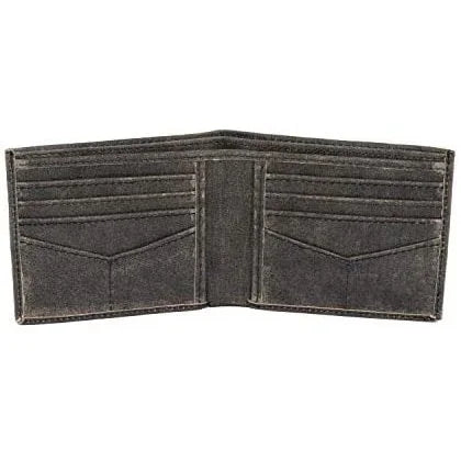 Slim RFID Protected Cowhide Leather Billfold Wallet Mens