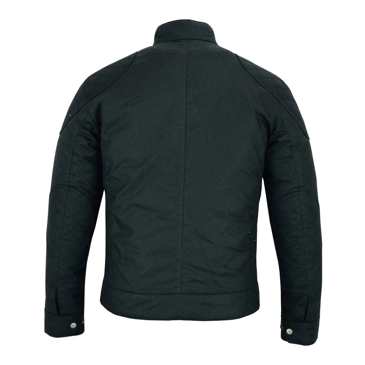 Wax Cotton Jackets for Men Vintage Motorcycle Biker Jacket