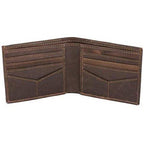 Slim RFID Protected Cowhide Leather Billfold Wallet Mens