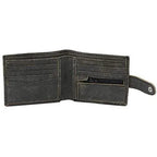 Men's Billfold Woven Leather RFID Protected Wallet