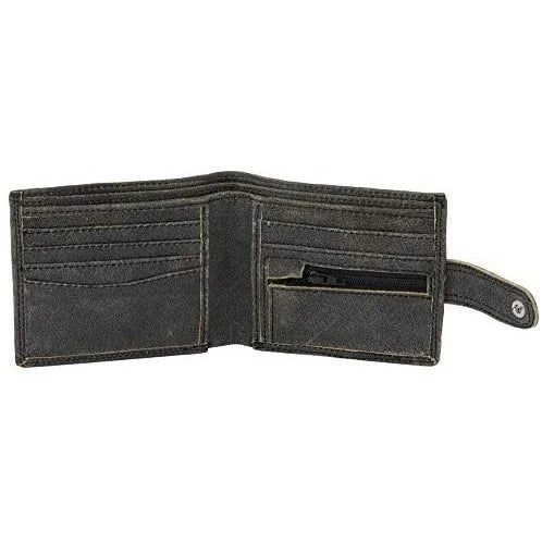 Men's Billfold Woven Leather RFID Protected Wallet