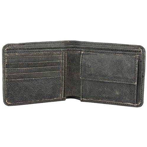 Mens Bifold Wallet with RFID Blocking and Secure Coin Pocket