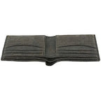 Genuine Cowhide Leather RFID Bifold Mens Wallet Designer