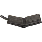 Men's Leather Wallets With Woven Trifold RFID Design