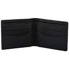 Genuine Cowhide Leather RFID Bifold Mens Wallet Designer