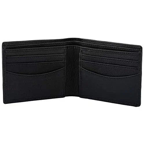 Genuine Cowhide Leather RFID Bifold Mens Wallet Designer