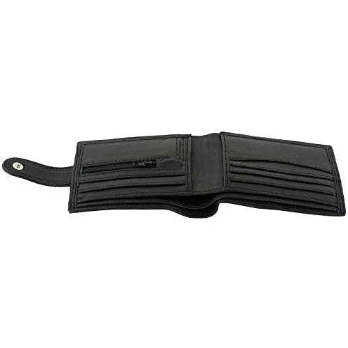 Men's Billfold Woven Leather RFID Protected Wallet