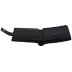 Men's Leather Wallets With Woven Trifold RFID Design