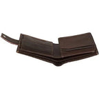 Men's Leather Wallets With Woven Trifold RFID Design