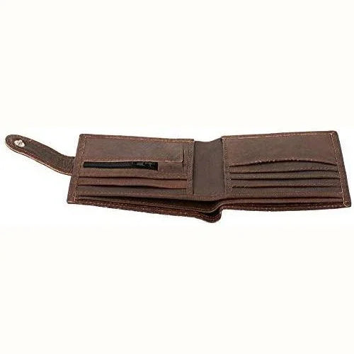 Men's Billfold Woven Leather RFID Protected Wallet