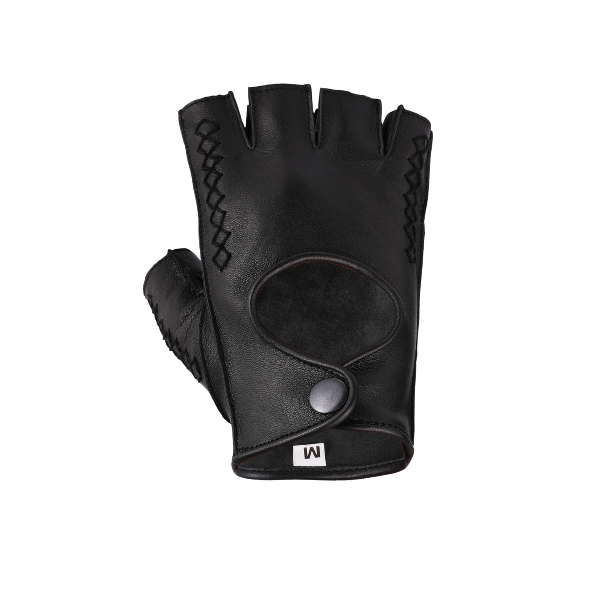 Fingerless Leather Gloves for Men in Nappa Leather