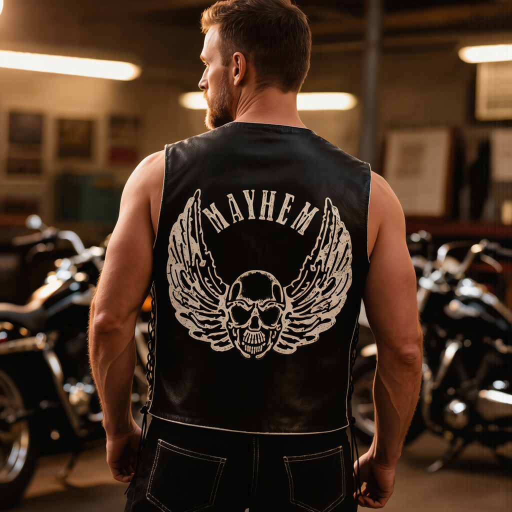 Motorcycle Cool Vest with Exclusive Embossed Artwork